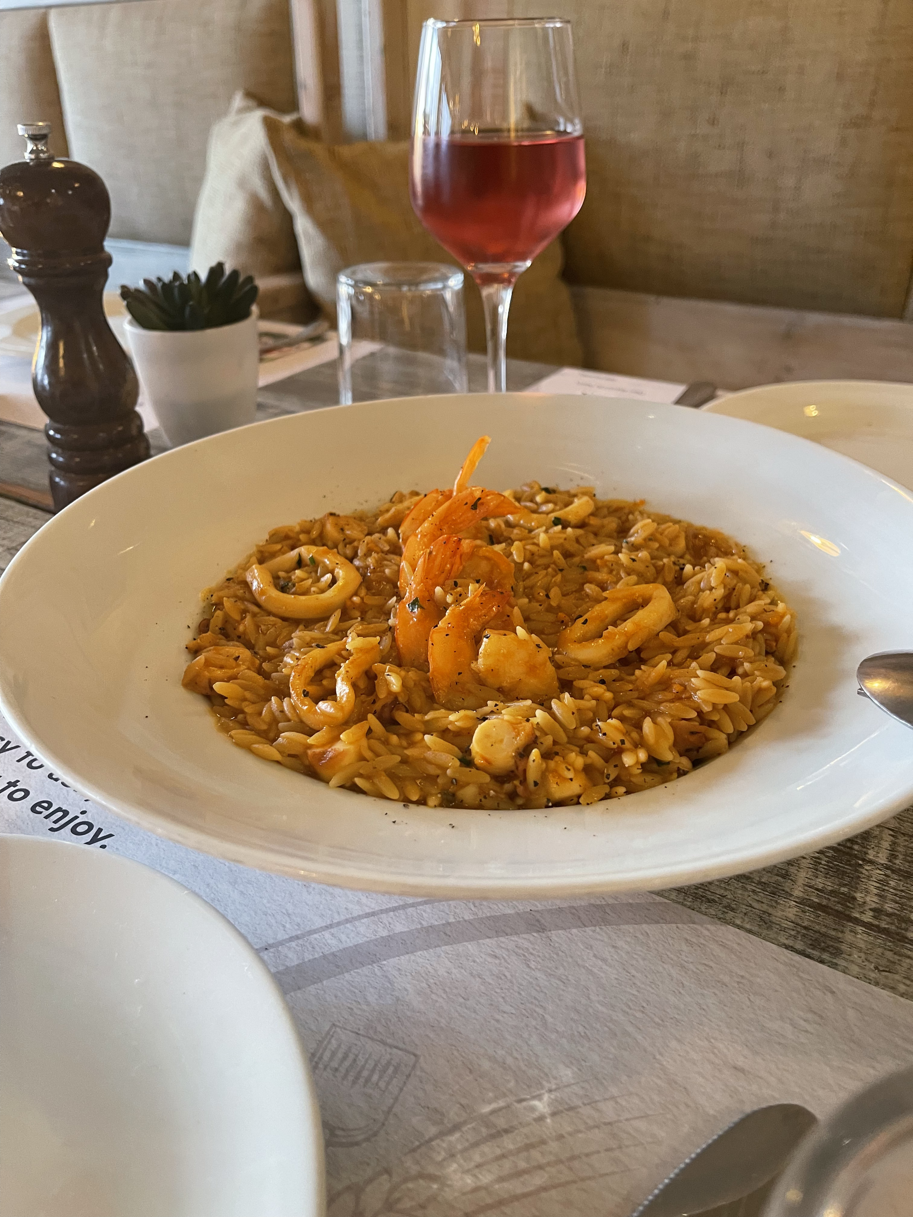 Seafood Orzo