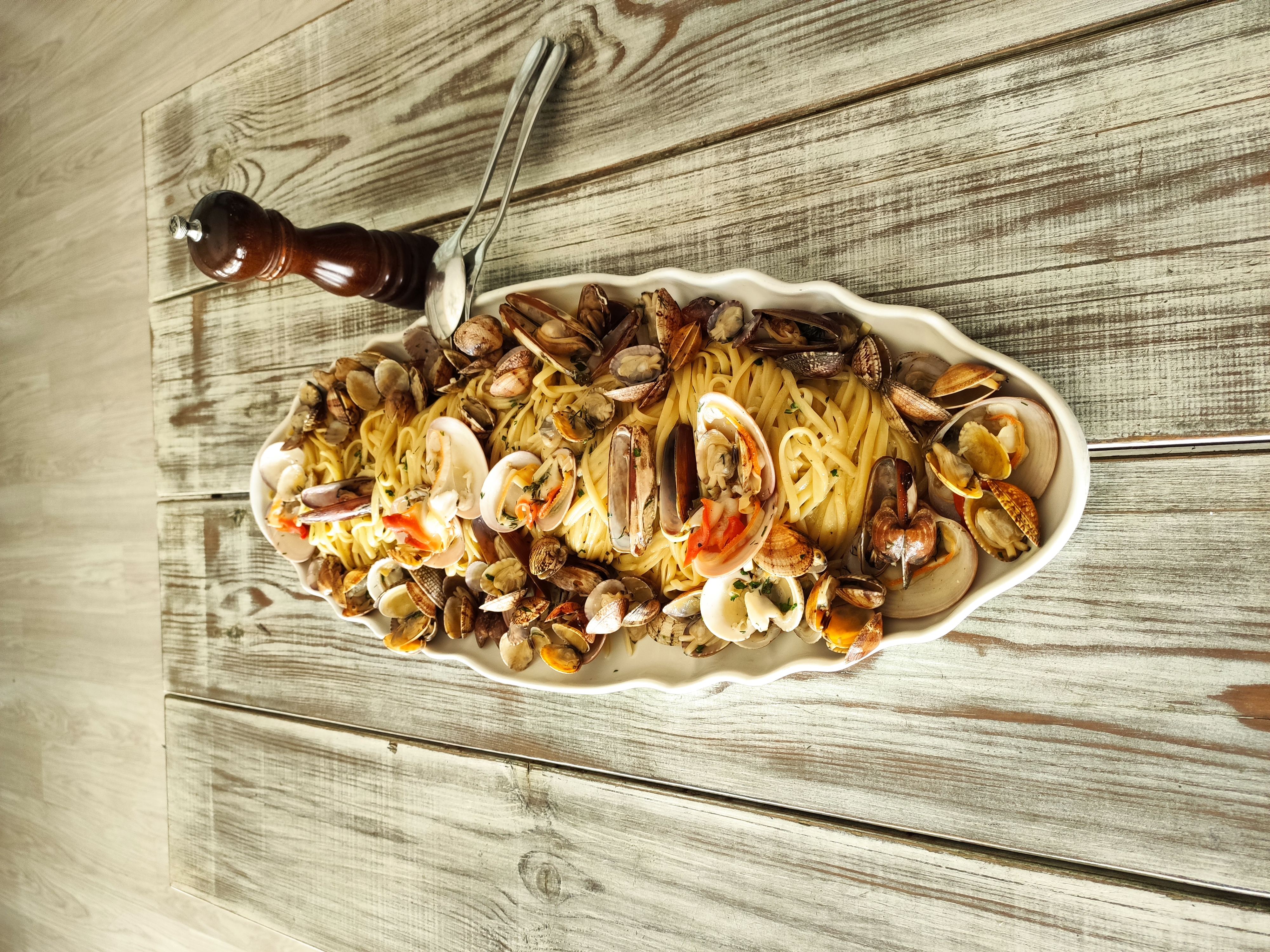 Seafood pasta at Anthos